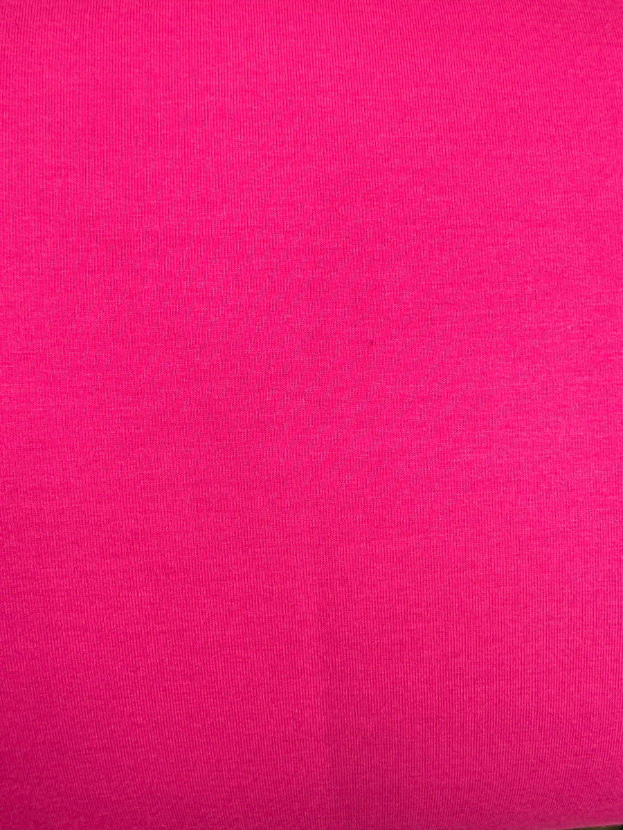 Lt wgt Sweat, FUCHSIA, 60 Cotton, 40 Poly, 170cm wide The Sewing