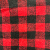 Black & Red Check - Wool/Acrylic Blend, 150cm wide