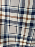 Plaid 100% Cotton, Blues, 155cm wide