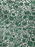 Liberty Linen, green & white floral, 100% linen, 140cm wide