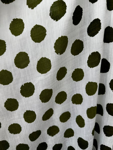 Viscose/Bamboo Print Green Spot 150cm wide