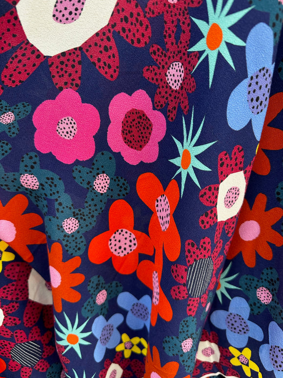 Doops Blink Bloom, Viscose Crepe, 130cm
