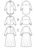 Jenna Shirt & Dress - Closet Core Patterns