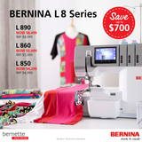 BERNINA L860 - Overlocker with color touch screen