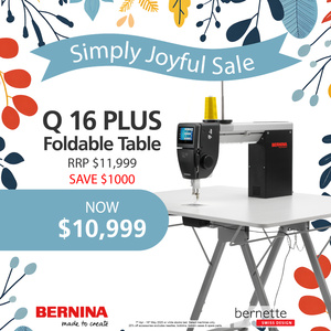 BERNINA Q16 PLUS & Horn Adjustable Table