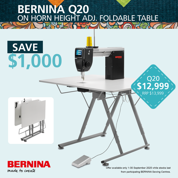 BERNINA Q20 & Horn Adjustable Table