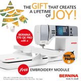 BERNINA 770 QE PRO with Embroidery Combi Deal