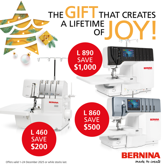 BERNINA L860 - Overlocker with color touch screen