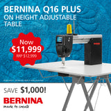 BERNINA Q16 PLUS & Horn Adjustable Table