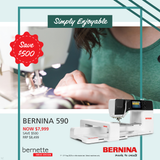 BERNINA 590 inc. Embroidery Module