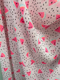 Pink Watermelon - 100% Polyester; 150cm wide