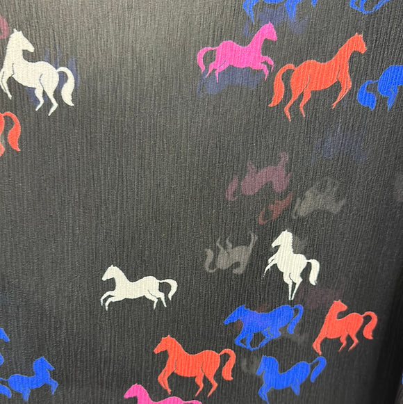 Karen Walker Horses 100% Silk