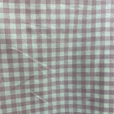 Gingham 100% Cotton Dusky pink, 135cm wide