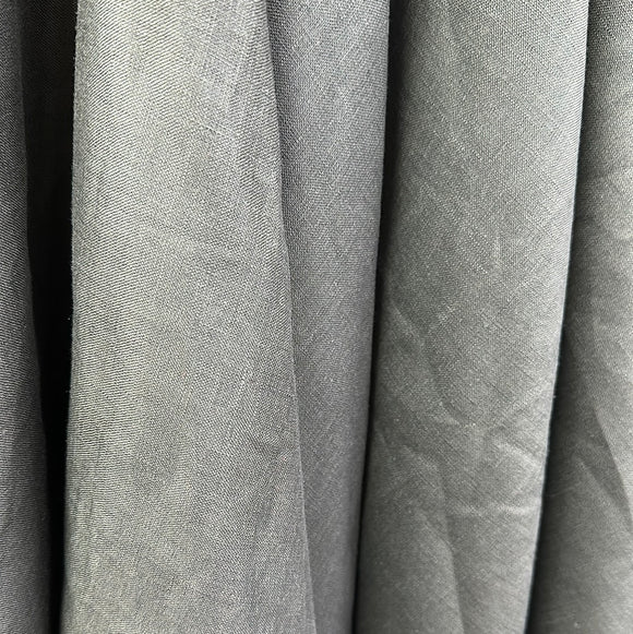 100% Linen Dark Grey, 140cm wide