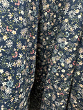 100% Cotton Blue & pink mini floral, 140cm wide