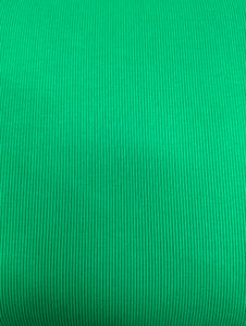 Rib, 65% Cotton, 30% Poly, 5% Spandex, Bright green, 112cm wide