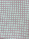 Double Gauze Pink Check 100% Cotton