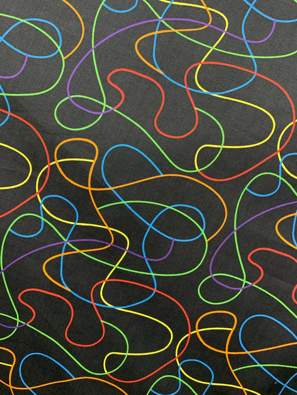 Squiggle Xtra; Quilt Backing - 274cm wide