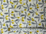 Cotton Lawn - Mistletoe Yellow 100% Cotton