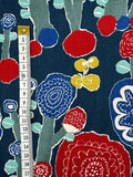 Canvas Bright Red & Navy Floral - Japan