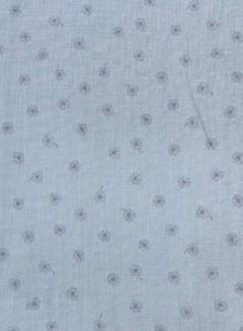 Double Gauze Blue Dandelion 100% Cotton