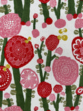 Canvas Bright Red Floral - Japan