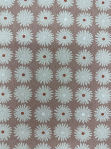 Cotton/Linen Printed Canvas - Coral Flowers