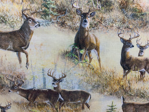 Wild Wings - Two Deer; 100% Cotton; 112cm wide